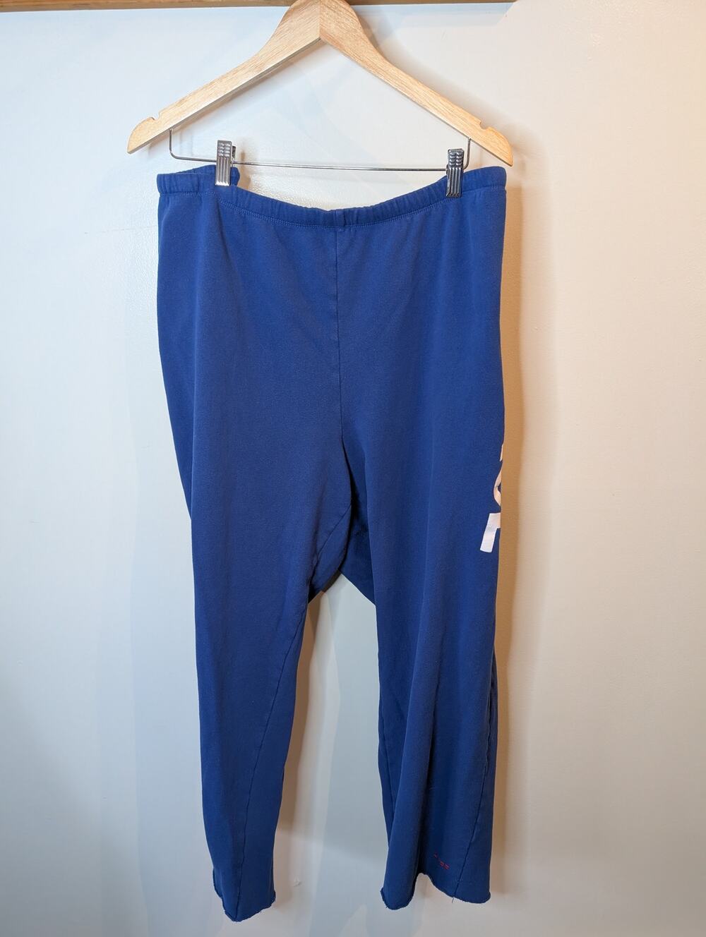 Peace Love World I Am Peace Lounge Pants Blue Drawstring Cozy Plus Size 3X